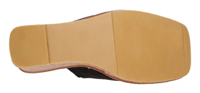 GC Shoes Estela Squared Toe Cork Slide Wedge Sandals 6 GC Shoes Estela Squared Toe Cork Slide Wedge Sandals - Image 4
