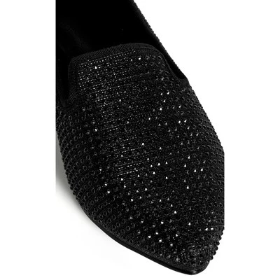 Women's WIDE FIT Maya Flat Shoe - Black | AVENUE 10 Women's WIDE FIT Maya Flat Shoe - Black | AVENUE - Image 8