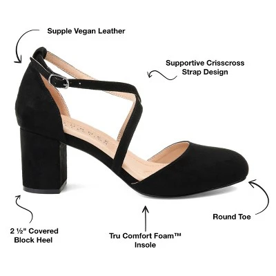 Journee Collection Womens Foster Tru Comfort Foam Wide Width Almond Toe Mid Block Heel Pumps 9 Journee Collection Womens Foster Tru Comfort Foam Wide Width Almond Toe Mid Block Heel Pumps - Image 7