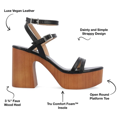 Journee Collection Womens Emerynn Tru Comfort Foam Platform Clog Multi Strap Sandals 9 Journee Collection Womens Emerynn Tru Comfort Foam Platform Clog Multi Strap Sandals - Image 7