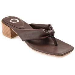 Journee Collection Womens Seelah Low Stacked Heel Flip Flop Sandals -Bearpaw Shoes Shop GUEST 2f566109 487d 4bdf b197 d71c176d3326
