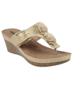 GC Shoes Narbone Flower Comfort Slide Wedge Sandals -Bearpaw Shoes Shop GUEST 2f6d076b b498 4b78 b373 322c483c601d
