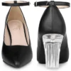 Perphy Ankle Strap Pointed Toe Clear Chunky Heel Pumps For Women 1 Perphy Ankle Strap Pointed Toe Clear Chunky Heel Pumps For Women -Bearpaw Shoes Shop GUEST 304d0059 3087 49b5 9c93 284c17c933e5