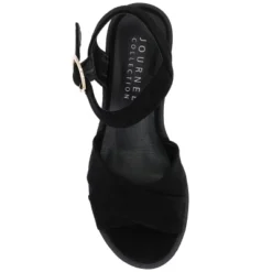 Journee Collection Womens Cressida Crisscross Strap Stacked Heel Sandals -Bearpaw Shoes Shop GUEST 30627616 d46f 4c0c 9eda 798e5c3e86ba