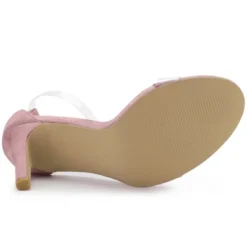 Allegra K Women's Open Toe Clear Ankle Strap Stiletto Heel Sandals -Bearpaw Shoes Shop GUEST 30924392 d148 4ade 8160 5af4a7e90fbe