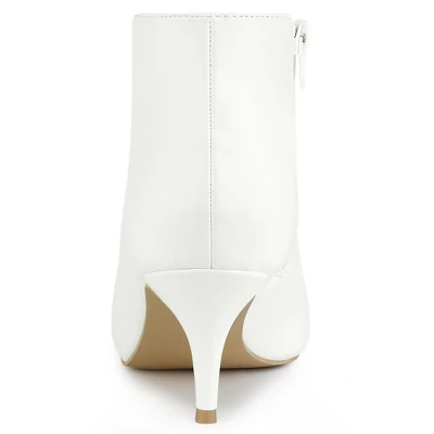 Allegra K Women's Cutout Pointy Toe Stiletto Heels Ankle Booties 5 Allegra K Women's Cutout Pointy Toe Stiletto Heels Ankle Booties - Image 3