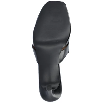 Journee Collection Womens Tristin Slip On Stiletto Square Toe Mule Pumps 6 Journee Collection Womens Tristin Slip On Stiletto Square Toe Mule Pumps - Image 4