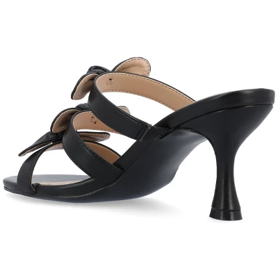 Journee Collection Womens Kristina Kitten Heel Slip On Open Toe Pumps 8 Journee Collection Womens Kristina Kitten Heel Slip On Open Toe Pumps - Image 6