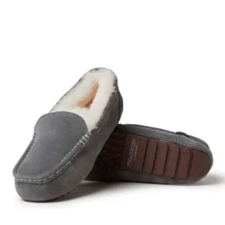 Fireside By Dearfoams Women's Mel Genuine Shearling Moccasin Slipper