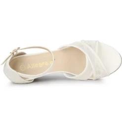 Allegra K Women's Floral Lace Mesh Wedges Sandals -Bearpaw Shoes Shop GUEST 362f9101 8d7c 47fc 85bd 50318833c7e9