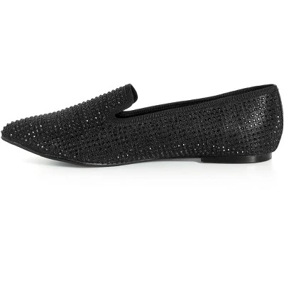 Women's WIDE FIT Maya Flat Shoe - Black | AVENUE 5 Women's WIDE FIT Maya Flat Shoe - Black | AVENUE - Image 3