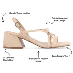 Journee Collection Womens Amity Sling Back Multi Strap Block Heel Sandals -Bearpaw Shoes Shop GUEST 36b803ed 7590 4ca4 bb91 d78fce3146c9