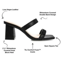 Journee Collection Womens Shandee Tru Comfort Foam Rhinestone Detail Block Heel Sandals -Bearpaw Shoes Shop GUEST 3814e3b4 bb87 4a98 ac2e 2d2620e7e05f
