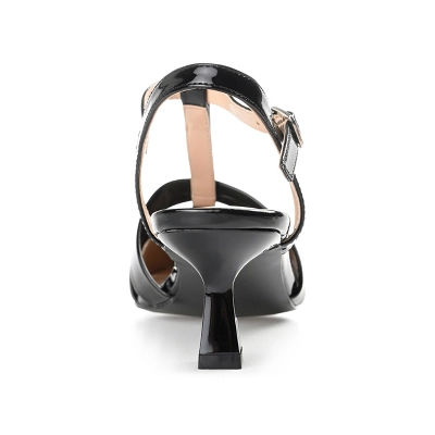 Journee Collection Womens Jazlynn Buckle Kitten Heel Pointed Toe Pumps 4 Journee Collection Womens Jazlynn Buckle Kitten Heel Pointed Toe Pumps - Image 2