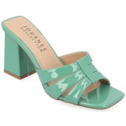 Journee Collection Womens Ellington Inset Covered Block Heel Slip On Sandals -Bearpaw Shoes Shop GUEST 395b3439 8b36 4b2d 8eab 6e04a3aa18e8