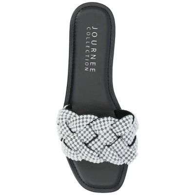 Journee Collection Womens Railley Tru Comfort Foam Slip On Slide Flat Sandals 5 Journee Collection Womens Railley Tru Comfort Foam Slip On Slide Flat Sandals - Image 3