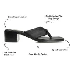 Journee Collection Womens Seelah Low Stacked Heel Flip Flop Sandals -Bearpaw Shoes Shop GUEST 396fa53a 2be3 45eb aaf1 303194fd38e6