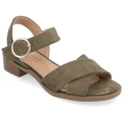 Journee Collection Womens Cressida Crisscross Strap Stacked Heel Sandals -Bearpaw Shoes Shop GUEST 3b291a0d 12ca 4a4a 8daa 378e26b49edd