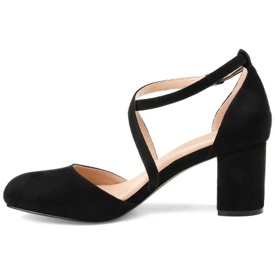 Journee Collection Womens Foster Tru Comfort Foam Wide Width Almond Toe Mid Block Heel Pumps 3 Journee Collection Womens Foster Tru Comfort Foam Wide Width Almond Toe Mid Block Heel Pumps