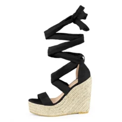Allegra K Women's Espadrille Platform Wedges Heel Lace Up Sandals -Bearpaw Shoes Shop GUEST 3d89a644 5ede 45c2 ac1b 24c49366d588