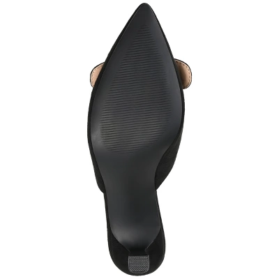 Journee Collection Womens Vianna Kitten Heel Mules Pointed Toe Pumps 6 Journee Collection Womens Vianna Kitten Heel Mules Pointed Toe Pumps - Image 4