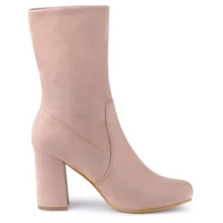 Allegra K Women's Rounded Toe Foldable Ankle Block Heel -Bearpaw Shoes Shop GUEST 3fe9c9fc 41d8 44f0 9622 9a29713e5cf6