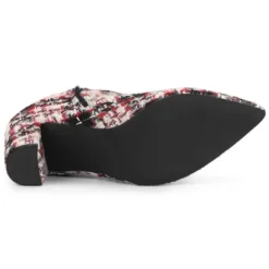 Allegra K Women's Plaid Pointed Toe Chunky Heels Ankle Boots 18 Allegra K Women's Plaid Pointed Toe Chunky Heels Ankle Boots -Bearpaw Shoes Shop GUEST 418ade8d 0940 4603 aa14 ebfac4b98994