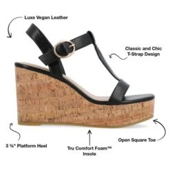 Journee Collection Womens Matildaa Tru Comfort Foam Buckle Platform Wedge Sandals -Bearpaw Shoes Shop GUEST 42571a79 3f87 49c9 846f a4c44adea07b