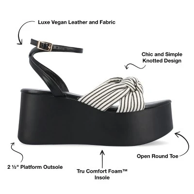 Journee Collection Womens Lailee Tru Comfort Foam Buckle Platform Sandals 9 Journee Collection Womens Lailee Tru Comfort Foam Buckle Platform Sandals - Image 7