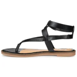 Journee Collection Womens Tangie Tru Comfort Foam Multi Strap Flat Sandals