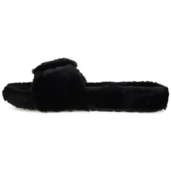 Journee Collection Women's Faux Fur Shadow Slipper