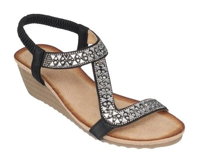 GC Shoes Dua Embellished Slingback Wedge Sandals 7 GC Shoes Dua Embellished Slingback Wedge Sandals - Image 5