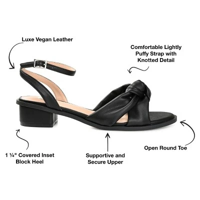 Journee Collection Womens Edythe Two Tone Low Block Heel Sandals 9 Journee Collection Womens Edythe Two Tone Low Block Heel Sandals - Image 7