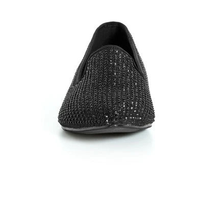 Women's WIDE FIT Maya Flat Shoe - Black | AVENUE 6 Women's WIDE FIT Maya Flat Shoe - Black | AVENUE - Image 4