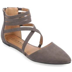 Journee Collection Womens Marlee Tru Comfort Foam Back Heel Zip Pointed Toe Cage Flats 25 Journee Collection Womens Marlee Tru Comfort Foam Back Heel Zip Pointed Toe Cage Flats -Bearpaw Shoes Shop GUEST 48079111 3f70 466b 8cb4 3a040c814053