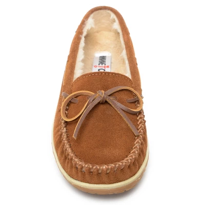 Minnetonka Women's Suede Tilia Moccasin Slippers 3 Minnetonka Women's Suede Tilia Moccasin Slippers