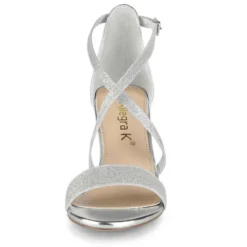 Allegra K Women's Glitter Crisscross Strap Block Heels Sandals -Bearpaw Shoes Shop GUEST 493b2d05 1ba9 434a 82aa 65846bbda4ab