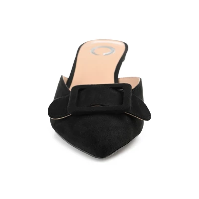 Journee Collection Womens Vianna Kitten Heel Mules Pointed Toe Pumps 7 Journee Collection Womens Vianna Kitten Heel Mules Pointed Toe Pumps - Image 5