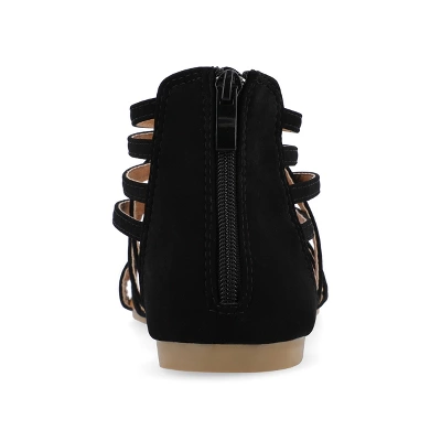 Journee Collection Womens Hanni Gladiator Low Block Heel Sandals 4 Journee Collection Womens Hanni Gladiator Low Block Heel Sandals - Image 2