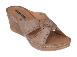 GC Shoes Giselle Perforated Comfort Slide Wedge Sandals -Bearpaw Shoes Shop GUEST 516f0dd5 9cdd 477b 988f 017c7d288708