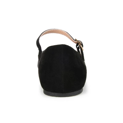 Journee Collection Womens Carrie Buckle Square Toe Mary Jane Flats 4 Journee Collection Womens Carrie Buckle Square Toe Mary Jane Flats - Image 2