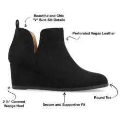 Journee Collection Womens Mylee Pull On Wedge Booties -Bearpaw Shoes Shop GUEST 52dc1514 1995 4d1d a941 3af6ad6c5df2