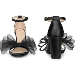 Perphy Bow Tie Ankle Strap Chunky High Heels Sandals For Women -Bearpaw Shoes Shop GUEST 541c9968 632d 4d6f a80f 9cf02069a5f1