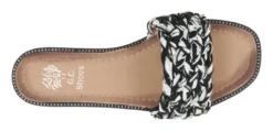 GC Shoes Arly Woven Squared Toe Slide Flat Sandals -Bearpaw Shoes Shop GUEST 57bc6f93 4c0a 40c5 84db dcaf786aa8db