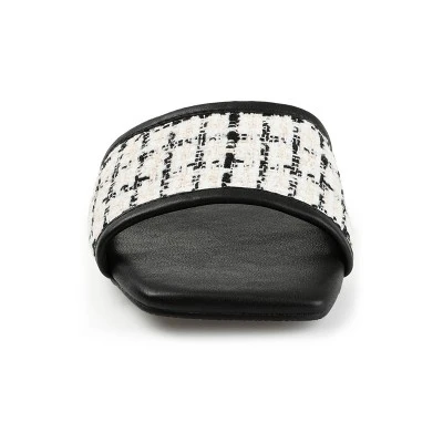 Journee Collection Womens Mikala Slide Low Block Heel Sandals 7 Journee Collection Womens Mikala Slide Low Block Heel Sandals - Image 5