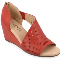 Journee Collection Womens Aretha Tru Comfort Foam Back Heel Zip Peep Toe Wedge Sandals -Bearpaw Shoes Shop GUEST 5851c40e d39f 47b1 8f45 1bd67c3c10ce