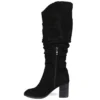 Journee Collection Womens Aneil Wide Calf Stacked Heel Knee High Boots -Bearpaw Shoes Shop GUEST 589a0e74 4a92 489e 9b9b 4f320d92f7cb