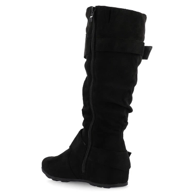 Journee Collection Womens Jester-01 Hidden Wedge Riding Boots 8 Journee Collection Womens Jester-01 Hidden Wedge Riding Boots - Image 6