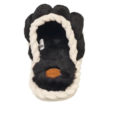 French Connection Women's Fluffy Textured Slippers - Winter House Shoes For Women 5 French Connection Women's Fluffy Textured Slippers - Winter House Shoes For Women - Image 3