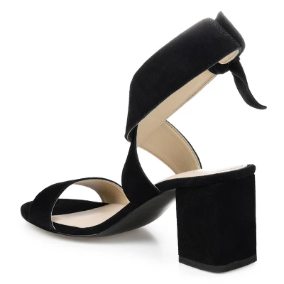 Journee Signature Womens Genuine Leather Hether Hook And Loop Block Heel Sandals 8 Journee Signature Womens Genuine Leather Hether Hook And Loop Block Heel Sandals - Image 6